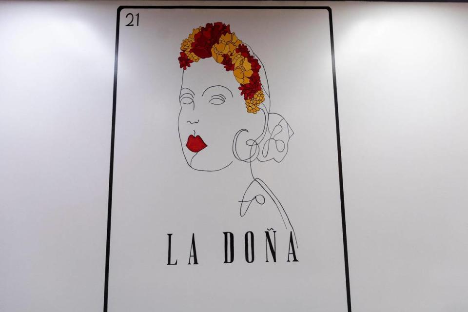 On the wall of the new Mexican restaurant is a symbol of a woman “La Doña”, who represents a female figure or matriarch known for her traditional cooking, general manager Viviana Cordova said.