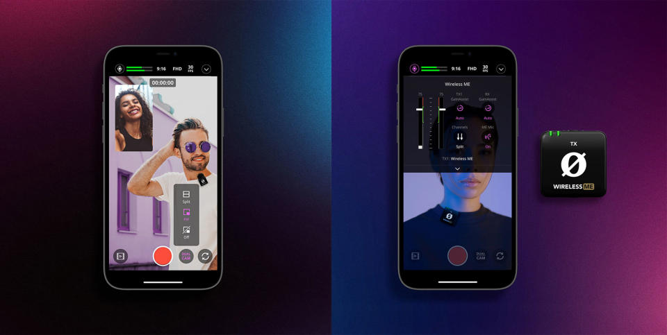 Screenshots of Rode's new video recording app 