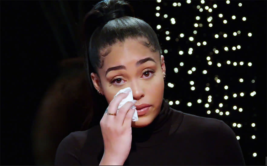 Jordyn gave an interview to Jada Pinkett-Smith on her Red Table Talk chat show yesterday, where she spoke about the night, claiming she didn’t believe she’s the reason Khloe and Tristan are no longer together. Photo: Facebook/Red Table Talk