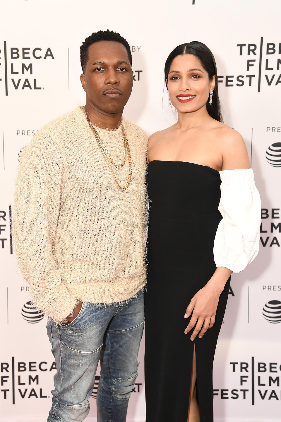 FREIDA PINTO & LESLIE ODOM JR.