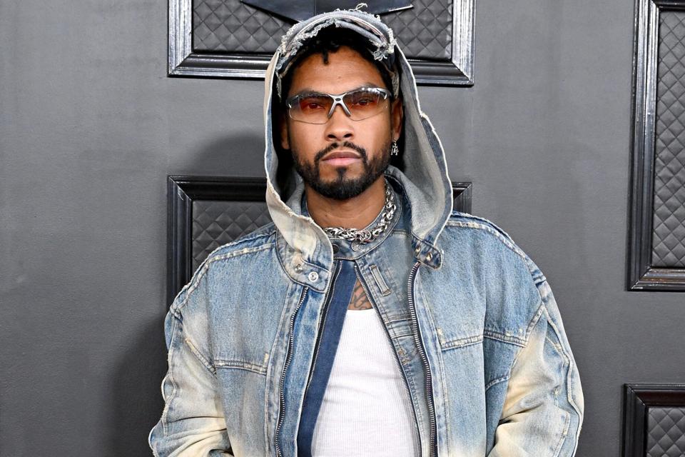 Miguel attends the 65th GRAMMY Awards at Crypto.com Arena on February 05, 2023 in Los Angeles, California.