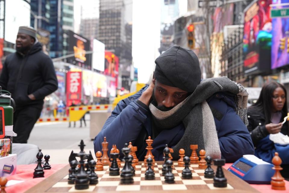 Onakoya had played chess for more than 50 straight hours as of Friday. James Keivom