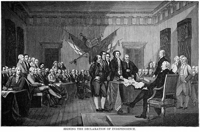 signing of the declaration of independence