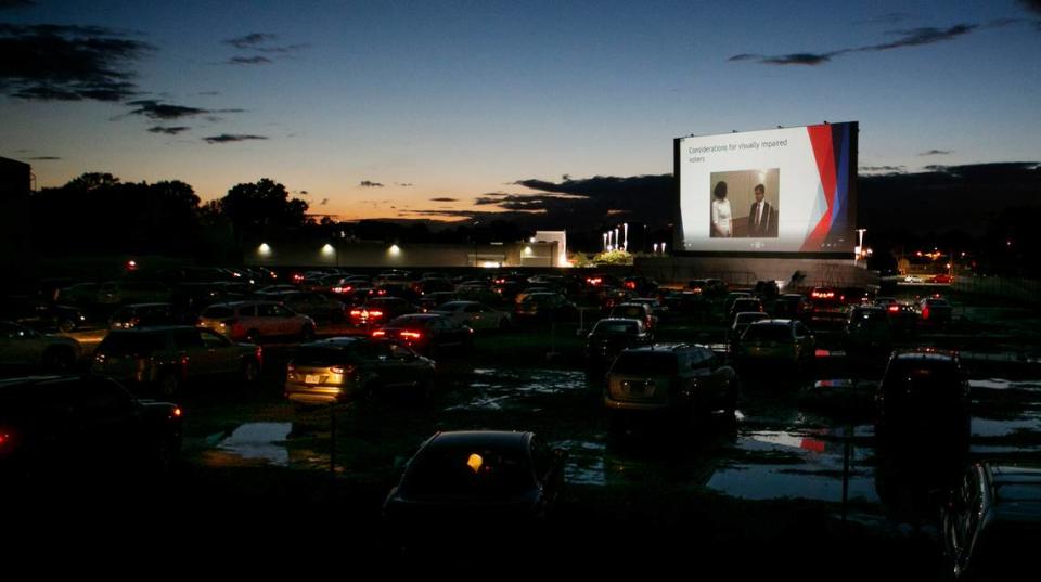 The Skyview Drive-In hosted training for St. Clair County Election Judges in 2020.