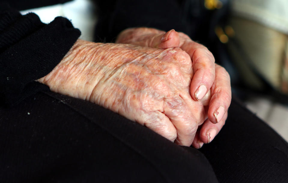 pensioners File photo dated 07/10/13 of the hands of an elderly woman at home.Chancellor of the Exchequer Jeremy Hunt will deliver his Budget at the House of Commons, London, on Wednesday. Issue date: Wednesday March 6, 2024. PA Photo. See PA story POLITICS Budget. Photo credit should read: Peter Byrne/PA Wire 