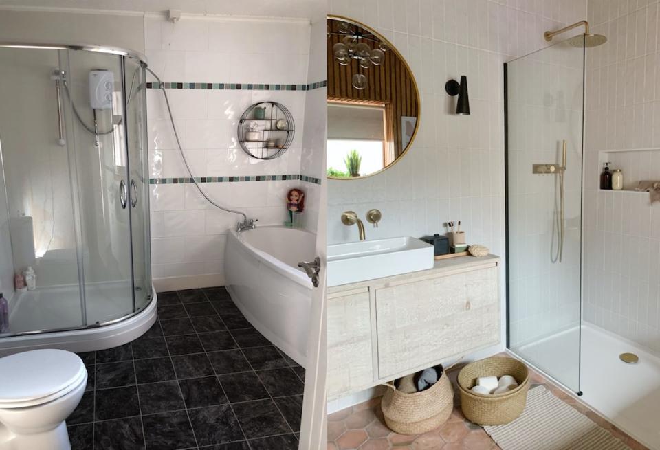 Mum-of-two transforms bland bathroom into Scandi spa-like space and saves thousands