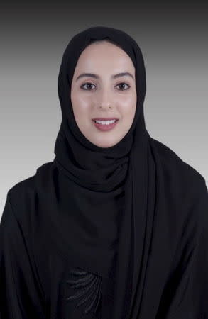 Western-educated Shama al-Mazroui, 22, who was made UAE's state minister for youth affairs, is seen in this undated handout photo, UAE. REUTERS/WAM News Agency/Handout via Reuters
