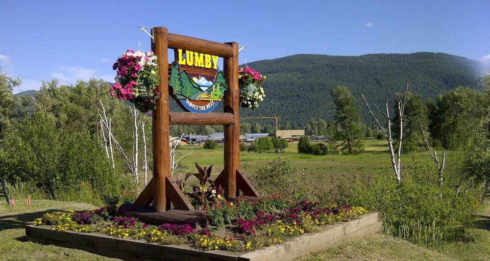 Lumby is located on Highway 6, northeast of Kelowna.