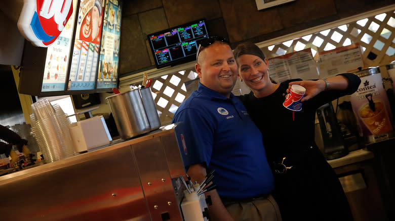 Dairy Queen Blizzard upside down