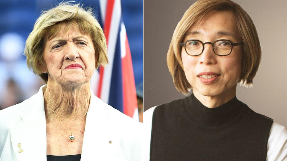 Seen here, Margaret Court and Canberra doctor Clara Tuck Meng Soo.