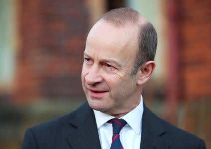 FILE PHOTO: Henry Bolton, the leader of UKIP (United Kingdom Independence Party) gives a statement in Folkestone, Britain, January 22, 2018. REUTERS/Hannah McKay/File Photo