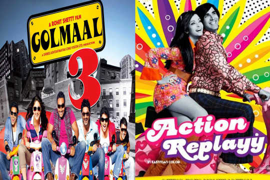 Golmaal 3 Vs Action Replay : This time the ball was in Ajay Devgn’s court and he scored. 