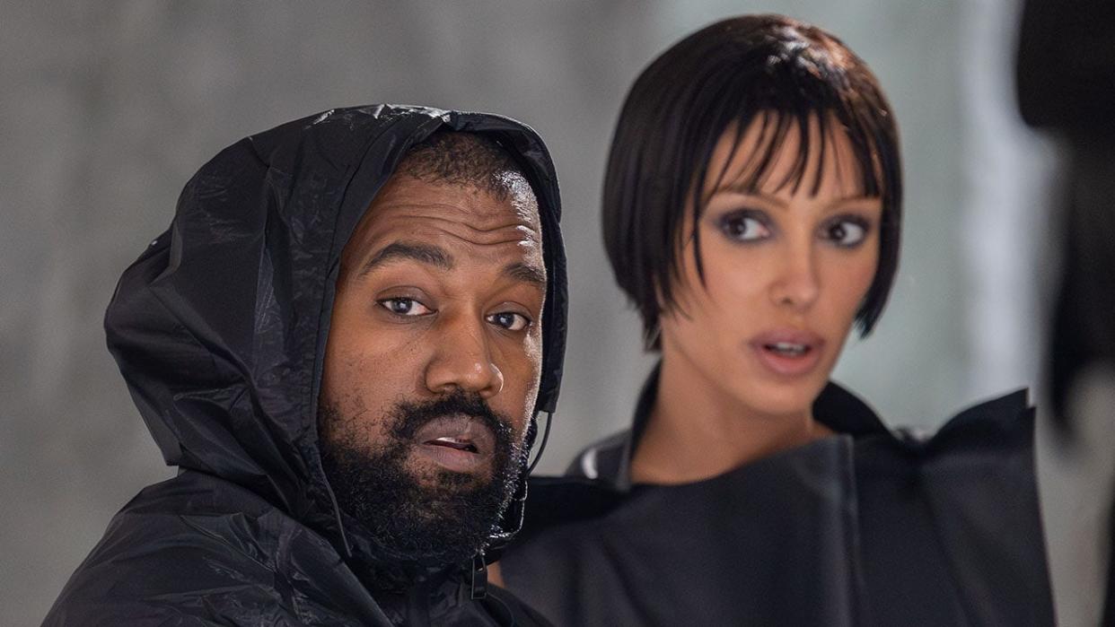 Kanye West and Bianca Censori in Milan