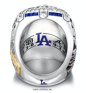 Jostens Crafts 2020 World Series Championship Ring for the Los