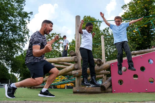 Louis Smith hosted The Ultimate Playground Games (Photo: Scott Garfitt)