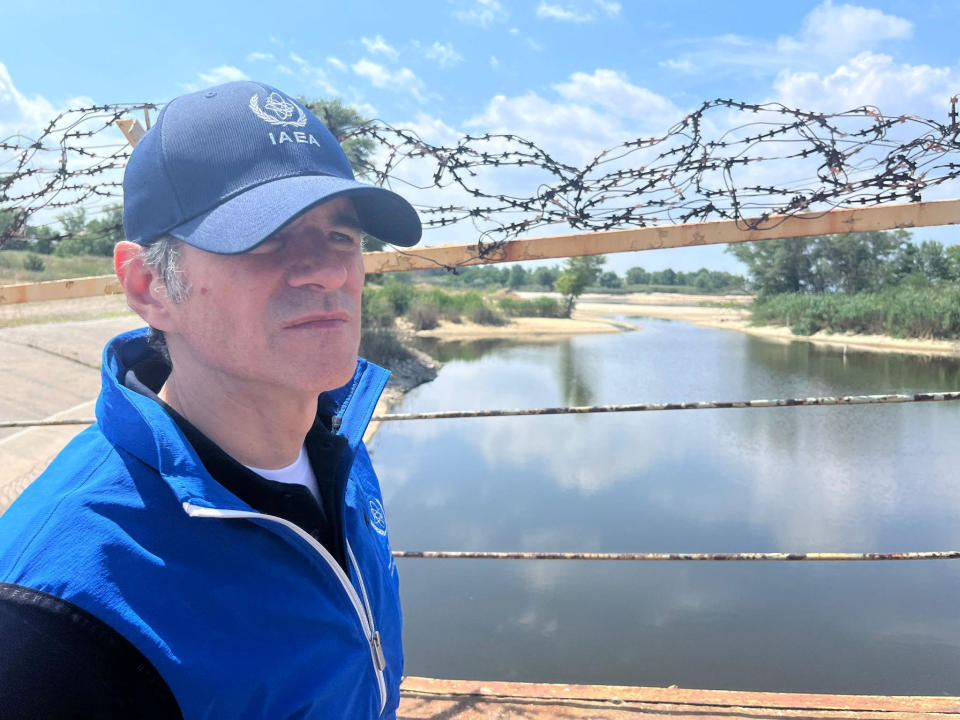 International Atomic Energy Agency (IAEA) Director General Rafael Grossi visits the Russian-occupied Zaporizhzhia Nuclear Power Plant and its surrounding area outside Enerhodar, southern Ukraine, June 15, 2023. / Credit: IAEA/Handout/REUTERS