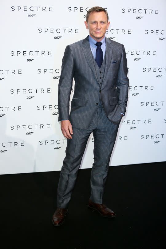 Daniel Craig à l'avant-première de Spectre le 27 octobre 2015 à Rome.