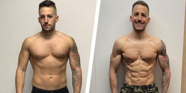 This Guy Got Shredded in 6 Months With a No-Fuss Diet and Training