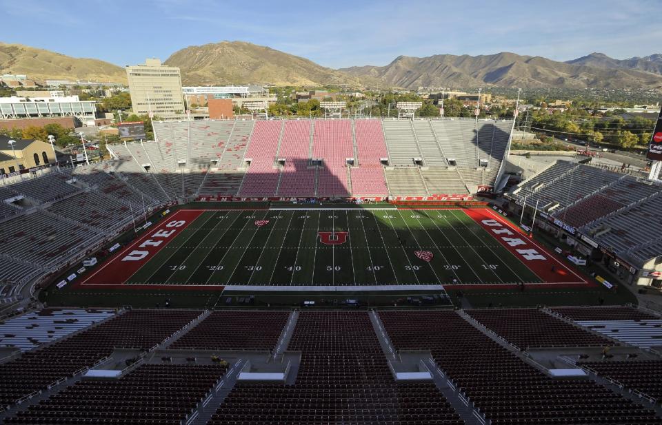 SALT LAKE CITY, UT – OCTOBER 8: General view of Rice-Eccles Stadium, before the game between the Arizona Wildcats and the Utah Utes on October 8, 2016 in Salt Lake City, Utah. (Photo by Gene Sweeney Jr/Getty Images)