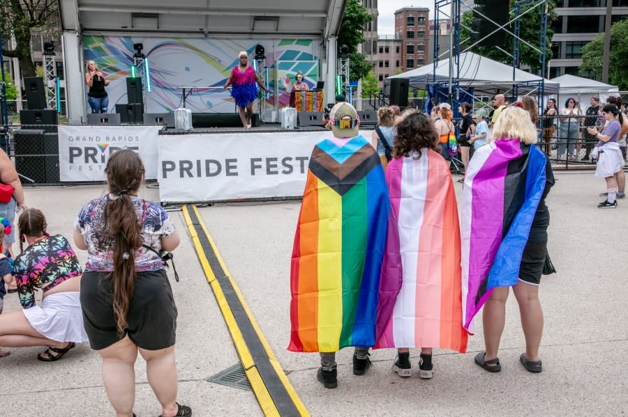 Grand Rapids Pride Festival on Saturday, June 22, 2024. (Michael Buck/WOOD TV8)