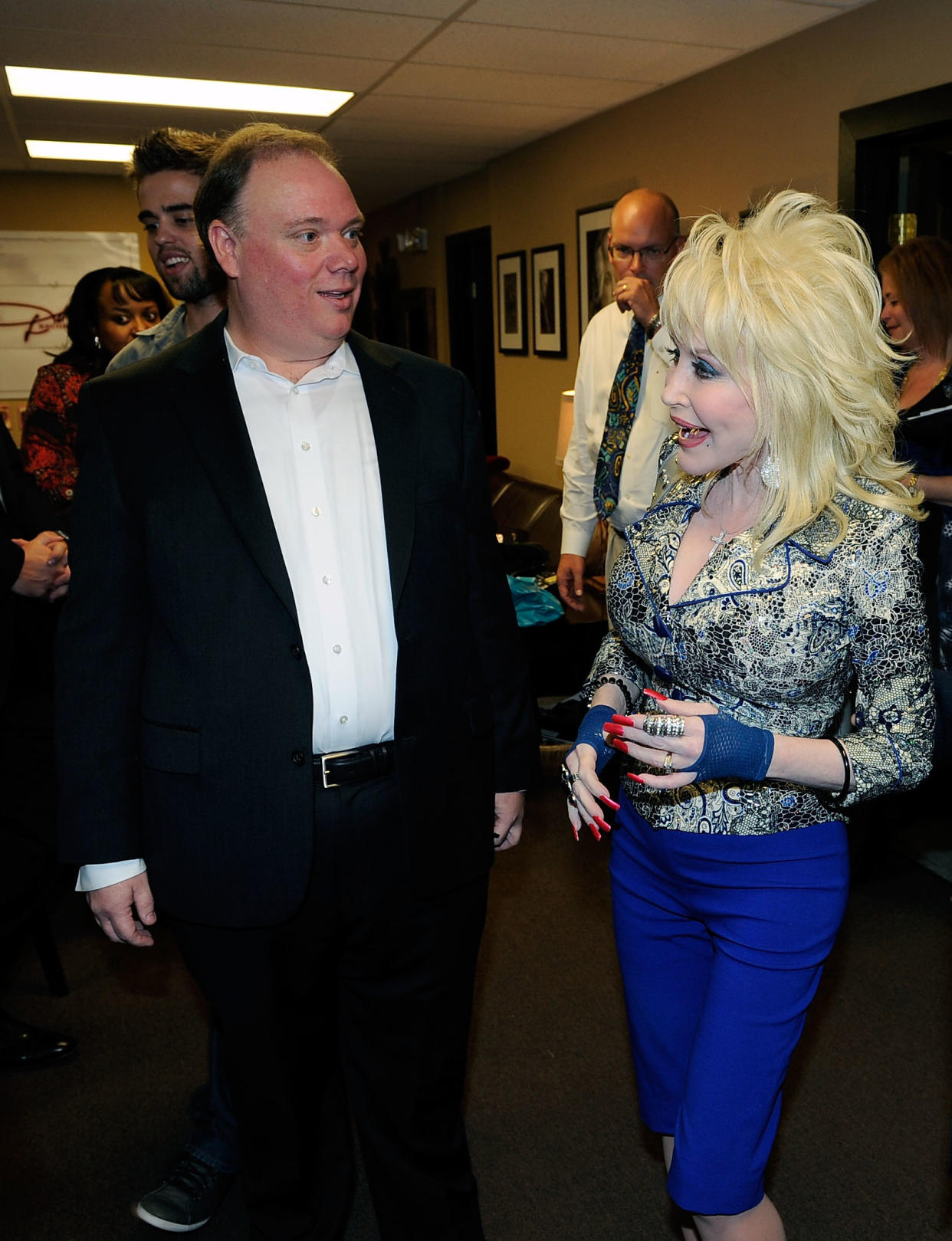 Publicist Kirt Webster and Dolly Parton