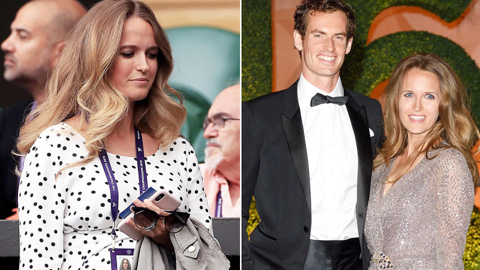 Andy Murray and wife Kim, pictured here at Wimbledon.