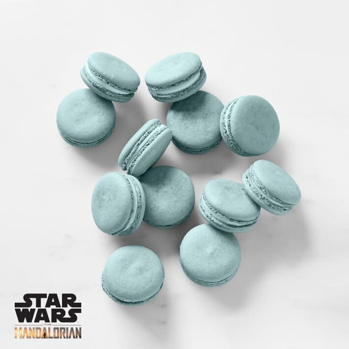 Earlier in the second season of "The Mandalorian," Baby Yoda couldn't help but covet these blue macarons from the kid sitting next to him. So, of course, he had to steal them. Now, kids can try them out themselves. These almond macarons have a vanilla filling. <a href="https://fave.co/3fR4yW0" target="_blank" rel="noopener noreferrer">Find the pack for $50 at Williams-Sonoma</a>. 