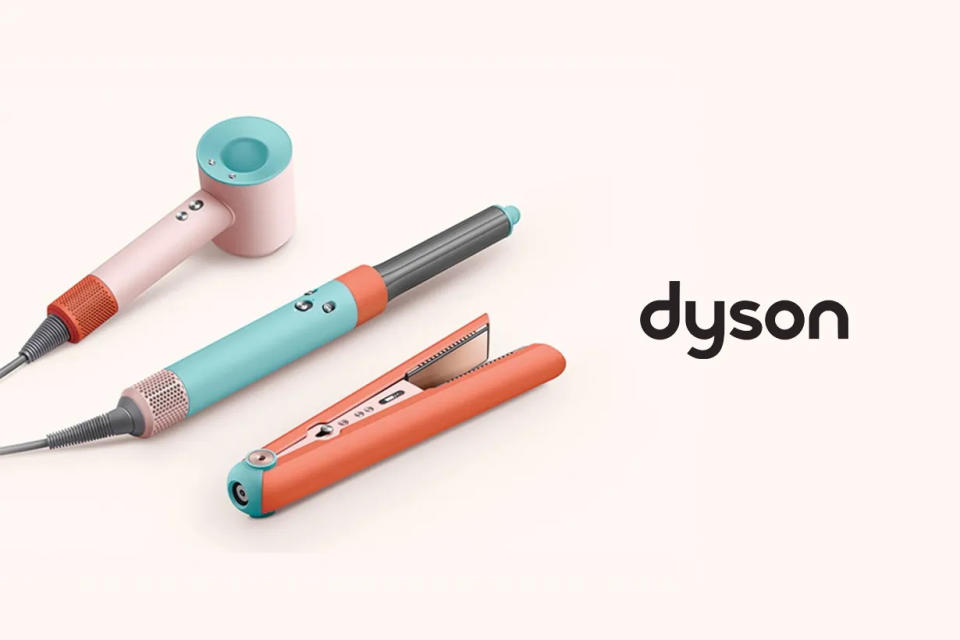 日本 Dyson 限定新配色：飽和霧面的粉橘藍，宛如梳妝台上的可愛積木！