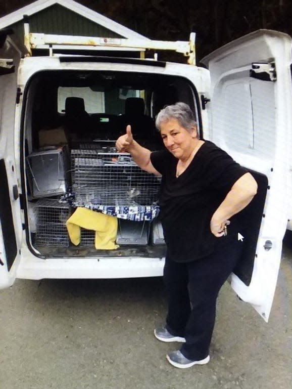 Diane Troxell loads up a van full of cats on their way to be spayed or neutered. She is the founder of All Animals Matter, which raises funds to help cats get spayed or neutered.