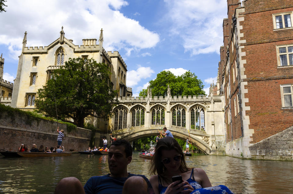 Cambridge is a tourist hot spot in the UK. Credit: Getty.