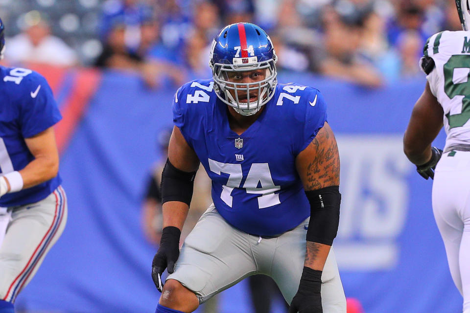 The Giants had enough of offensive lineman Ereck Flowers, cutting him earlier this month. (Getty Images)