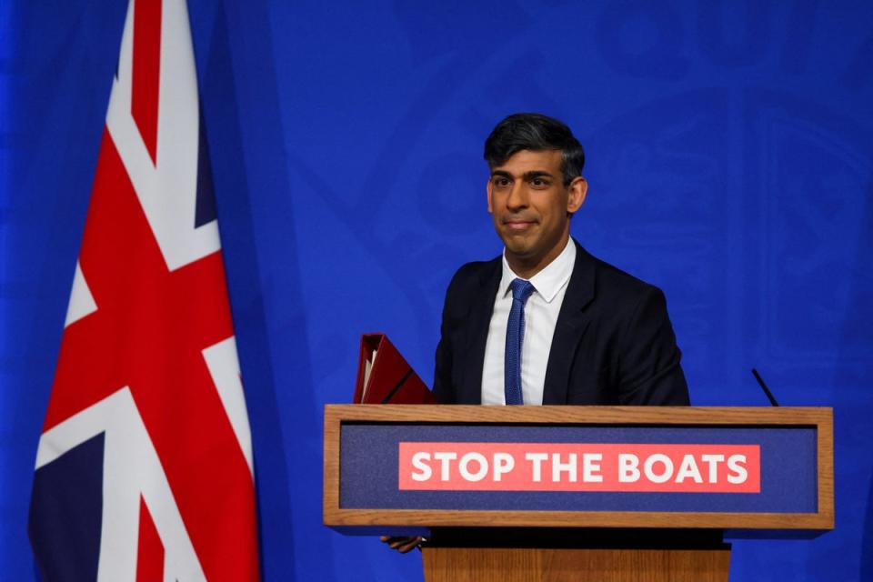 Prime Minister Rishi Sunak has pledged to ‘stop the boats’ (PA) (PA Wire)