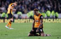 Britain Football Soccer - Hull City v Derby County - Sky Bet Football League Championship Play-Off Semi Final Second Leg - The Kingston Communications Stadium - 17/5/16 Hull's Abel Hernandez celebrates at the end of the match Action Images via Reuters / Craig Brough
