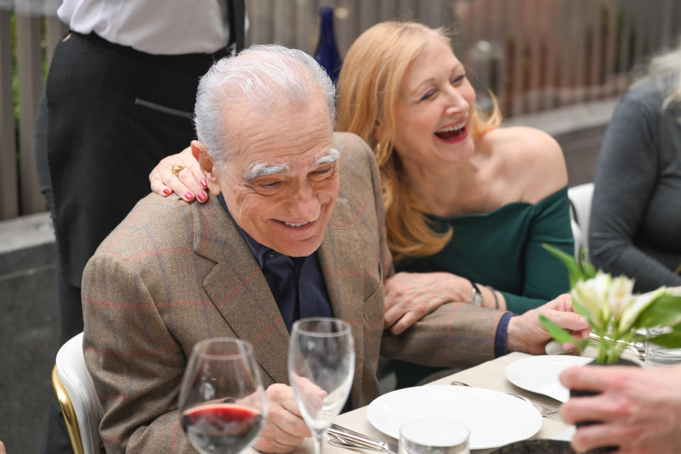 Martin Scorsese and Patricia Clarkson