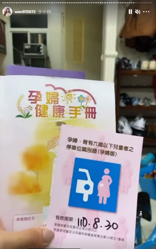 罔腰曬出孕婦健康手冊，被網友列出4大疑點。（圖／翻攝自罔腰IG）