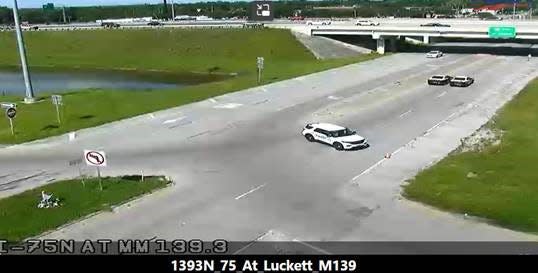 A commercial vehicle crashed into the overpass at Luckett Road and Interstate 75 on July 16, forcing lane closures.