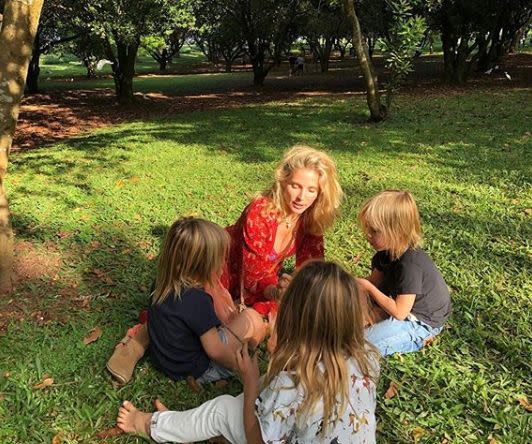 Ex Home and Away star Chris Hemsworth plans to spend time with wife Elsa Pataky, and children India, seven, and Sasha and Tristan, five, in their Australian home in Byron Bay. 