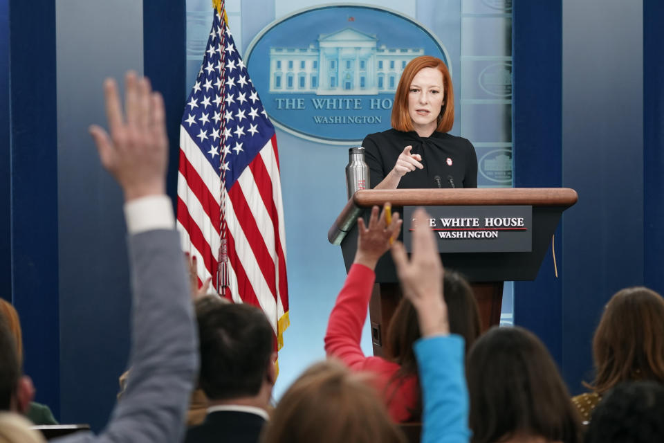 White House press secretary Jen Psaki 