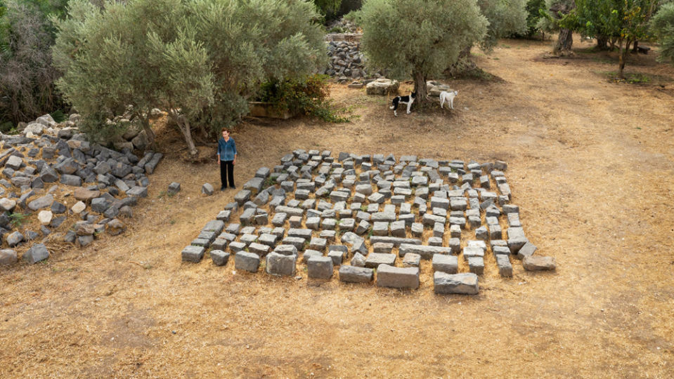 Rovner with some of the stones she uses in her work. - Credit: Jordan Polevoy