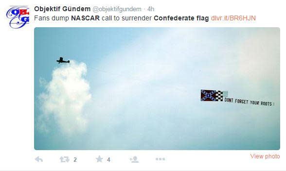 Not all NASCAR fans have welcomed the decision on the Confederate Flag.