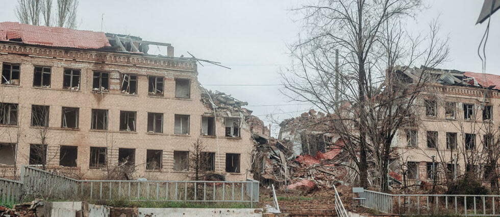 Soledar a été le théâtre d'intenses combats entre les forces ukrainiennes et russes.  - Credit:DIEGO HERRERA CARCEDO / ANADOLU AGENCY / Anadolu Agency via AFP