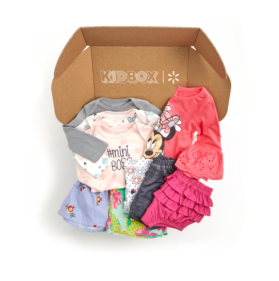 A Kidbox with a selection of young girls clothes