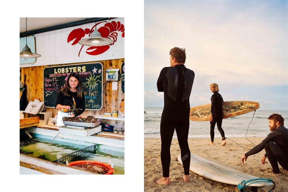 <p>Justin Kaneps</p> From left: Fresh seafood for sale at Gosman