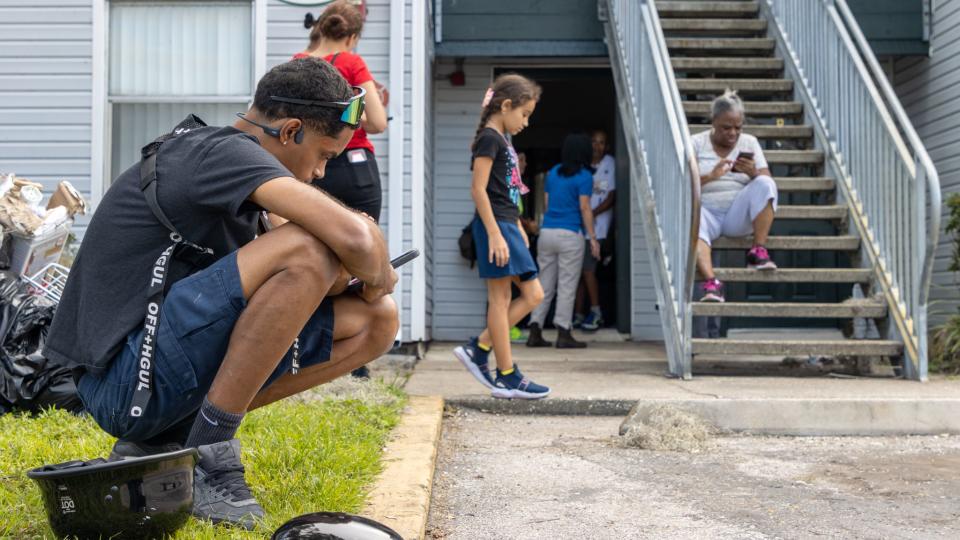 Evictions loom in the aftermath of Hurricane Ian.