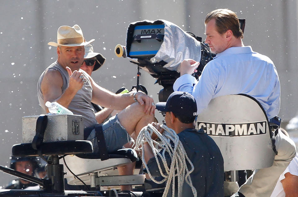 Spotted on Set August 2011 Chris Nolan