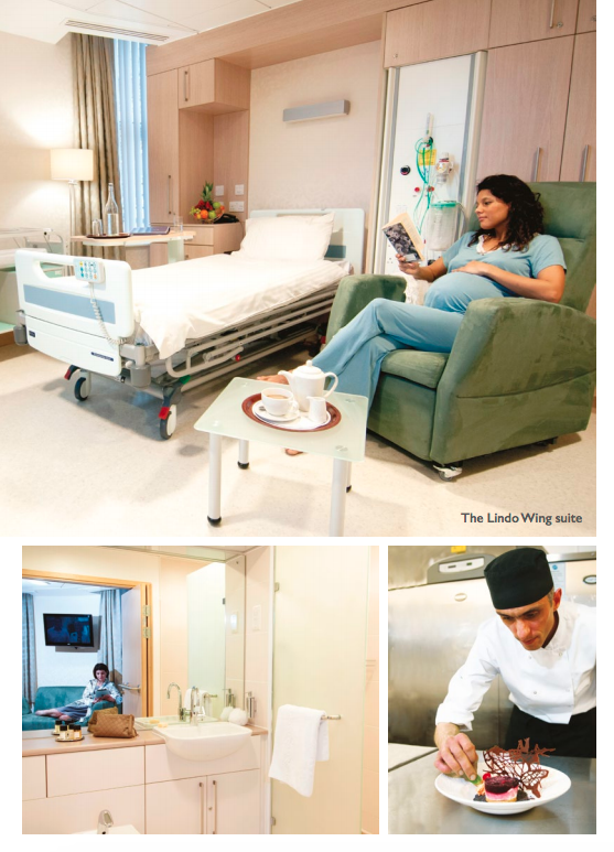 The Lindo Wing brochure offers 'world-class' maternity care. Photo: Lindo Wing