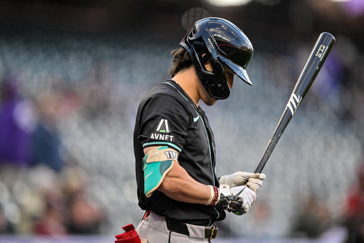 Arizona Diamondbacks outfielder Corbin Carroll (7) 