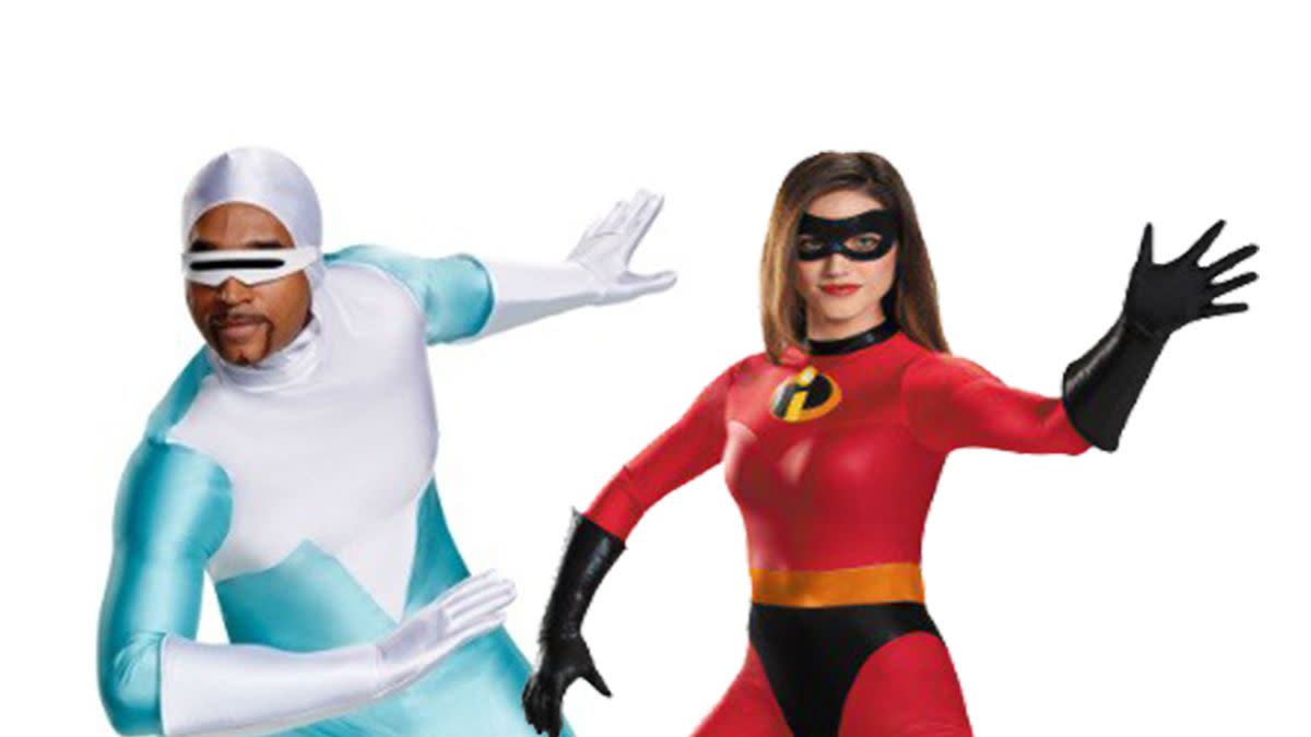 disney couples costumes frozone and mrs incredible