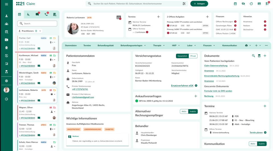 Patient21 clinic management system