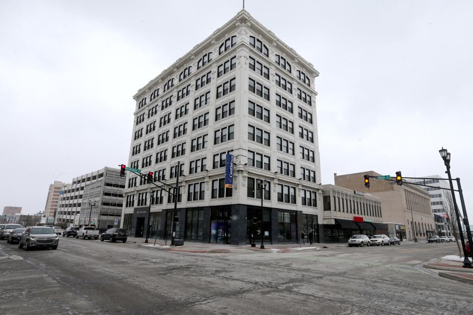 The JMS Building sits at Washington and Main streets in South Bend. The building is managed by The Bradley Company.